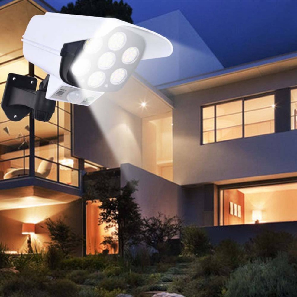 Đèn Cảm Biến Năng Lượng Mặt Trời Chống Nước Đèn Led Giả Camera Chống Trộm Tiết Kiểm Điện Cảm Ứng xa 5m - giadungchinhhan | BigBuy360 - bigbuy360.vn