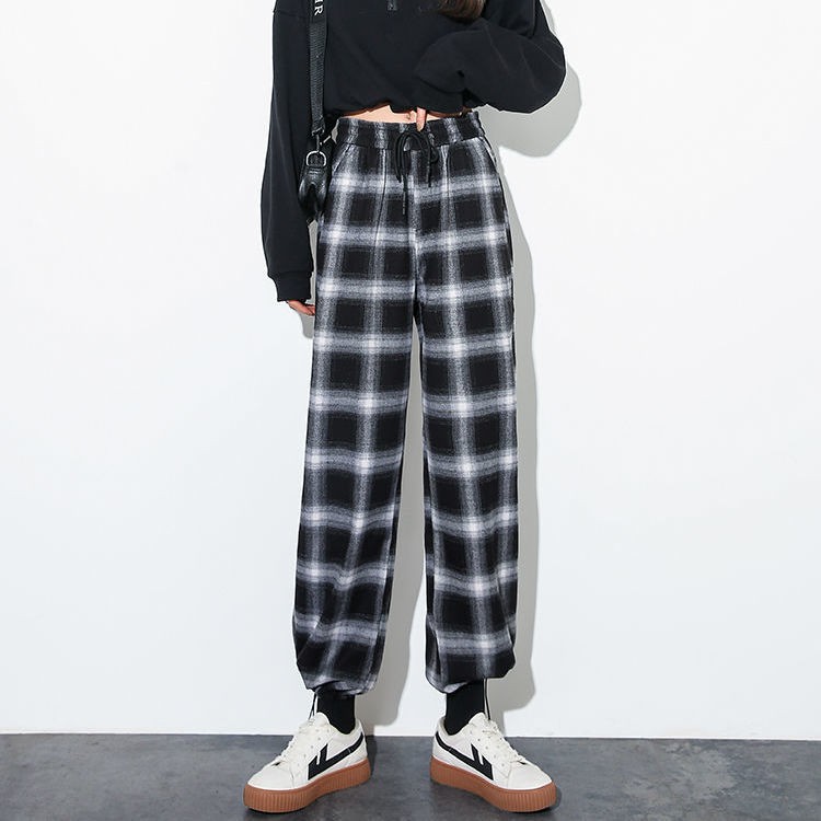 VN Quần Thể Thao Cotton Sọc Ca Rô Thời Trang Cho Nữ 2021 | BigBuy360 - bigbuy360.vn