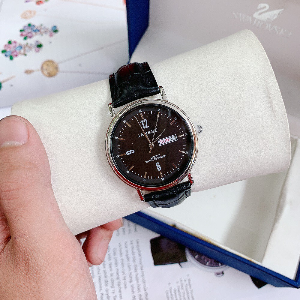 Đồng hồ nam JANSSE chất da xịn mềm mại, phong cách cổ điển và thanh lịch dễ dàng phối đồ, đi chơi. Mã MY03 | BigBuy360 - bigbuy360.vn