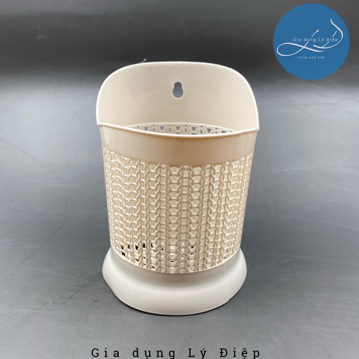Ống đũa vuông nhựa loại 2 ngăn( giao màu ngẫu nhiên)