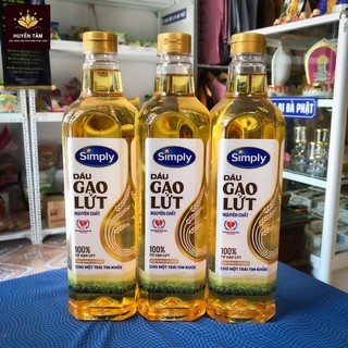 Dầu gạo lứt Simply  (1 lít) tốt cho tim mạch