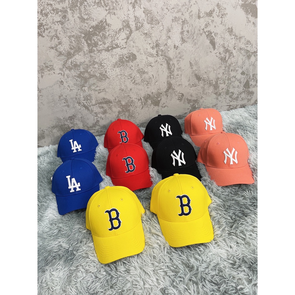 Nón Kết, Mũ Lưỡi Trai MLB Logo Ball Cap Black N15