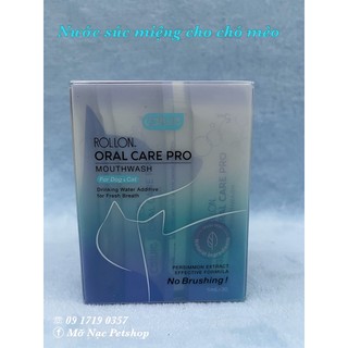 Nước súc miệng sạch răng cho chó mèo - cature