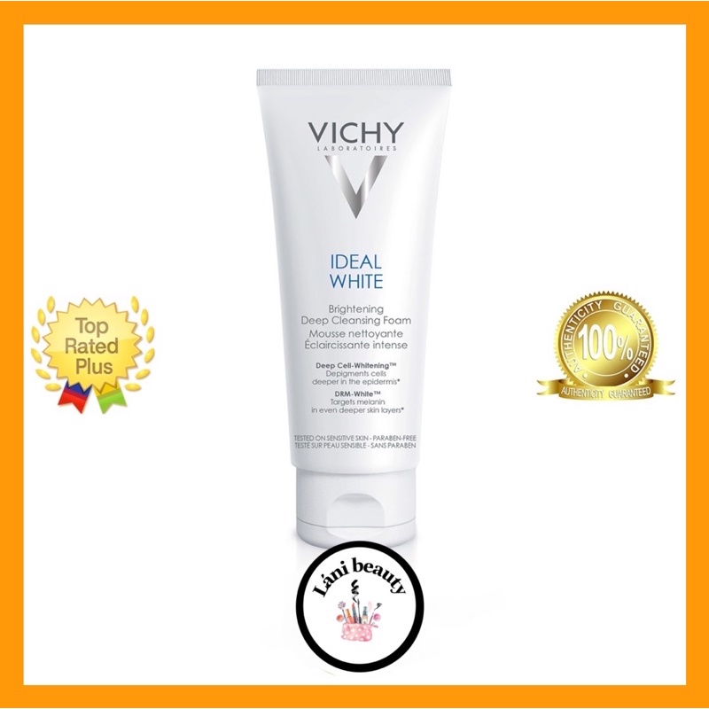 Sữa Rửa Mặt Tạo Bọt Dưỡng Trắng Da Vichy Ideal White Brightening Deep Cleansing Foam 100 Ml