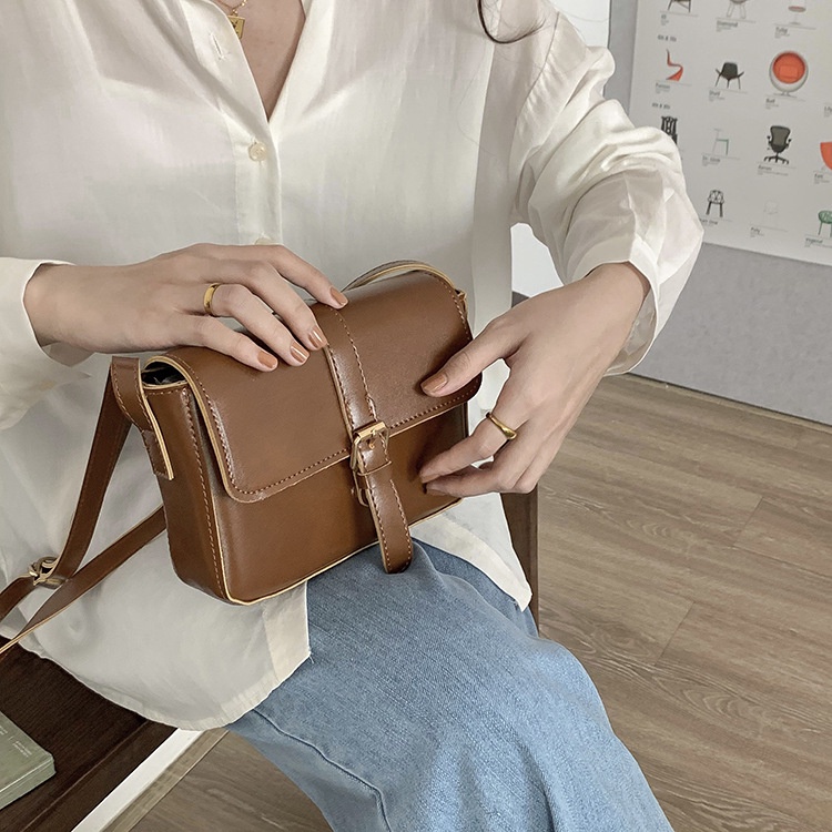 IELGY Túi Đeo Vai Hình Vuông Cỡ Nhỏ Dễ Phối Đồ Thời Trang Cho Nữ