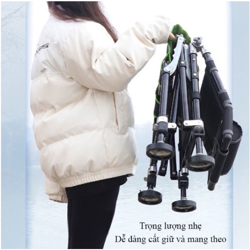 Ghế Câu Đài, Ghế câu cá địa hình Rice Fishing có thể gấp gọn, dễ dàng điều chỉnh tư thế xử lí mọi địa hình