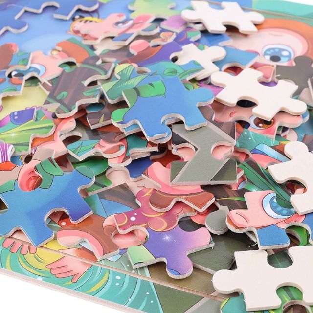 Đồ chơi tranh ghép gỗ 60 mảnh cho bé - xếp hình puzzle thông minh