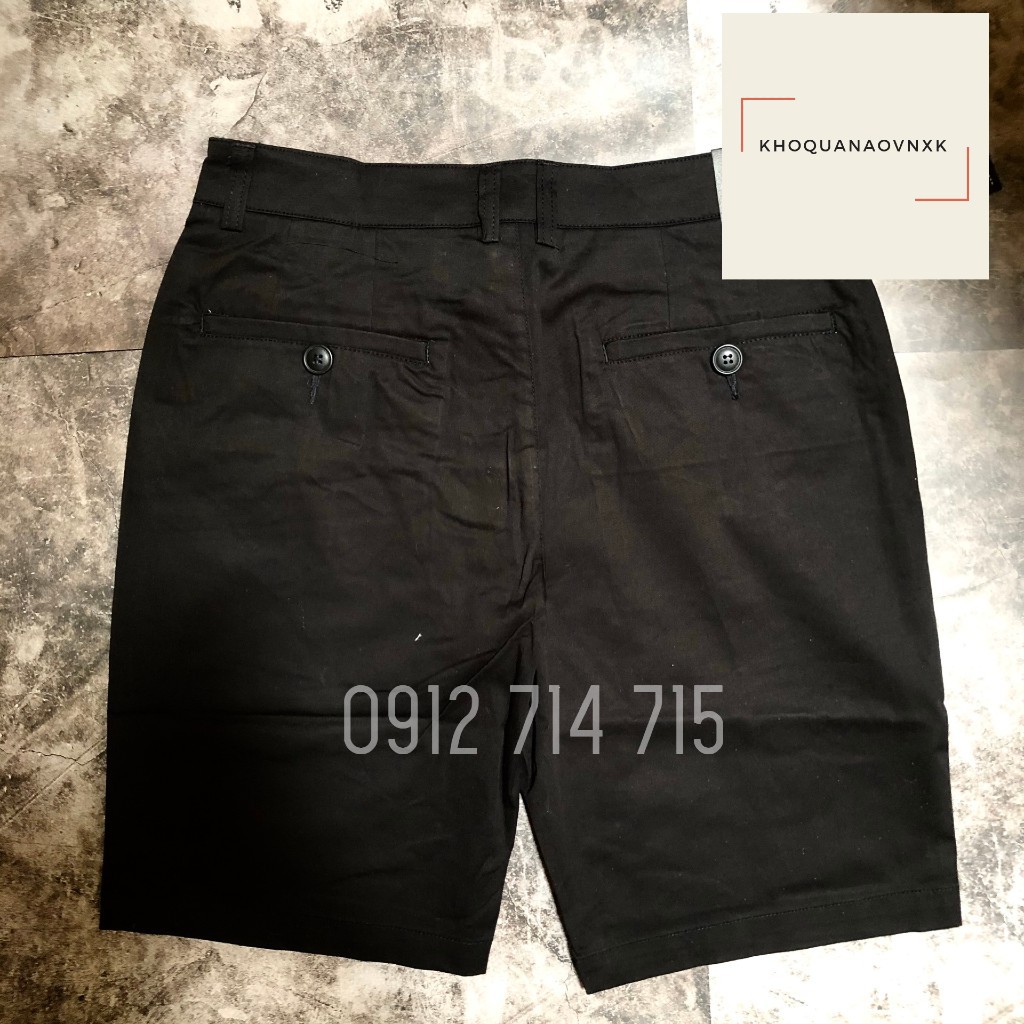 Quần short nam kaki công sở mềm mịn - thoáng mát - thời trang - 2 màu : Đen và tím than | BigBuy360 - bigbuy360.vn