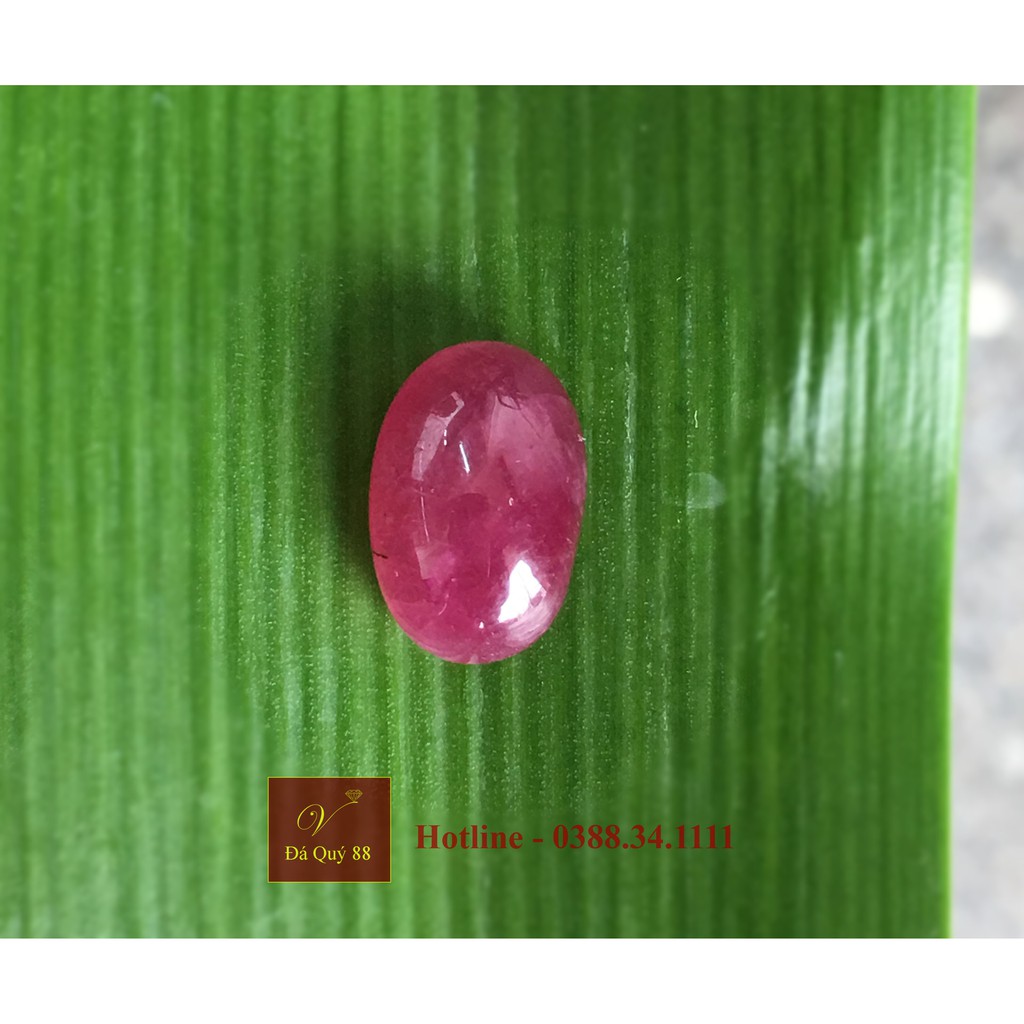 Viên Đá Ruby Tự Nhiên Yên Bái size 8,8ct Làm Mặt Nhẫn, Mặt Dây Chuyền Nam