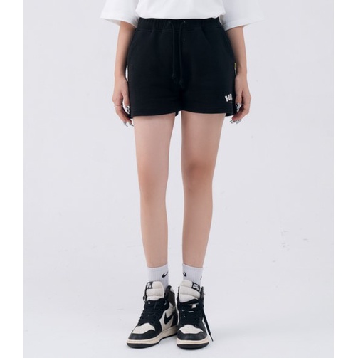 Quần Short BOO Nữ Dáng Rộng Vải Nỉ Da Cá Thêu Logo Entry Level BOOLAAB