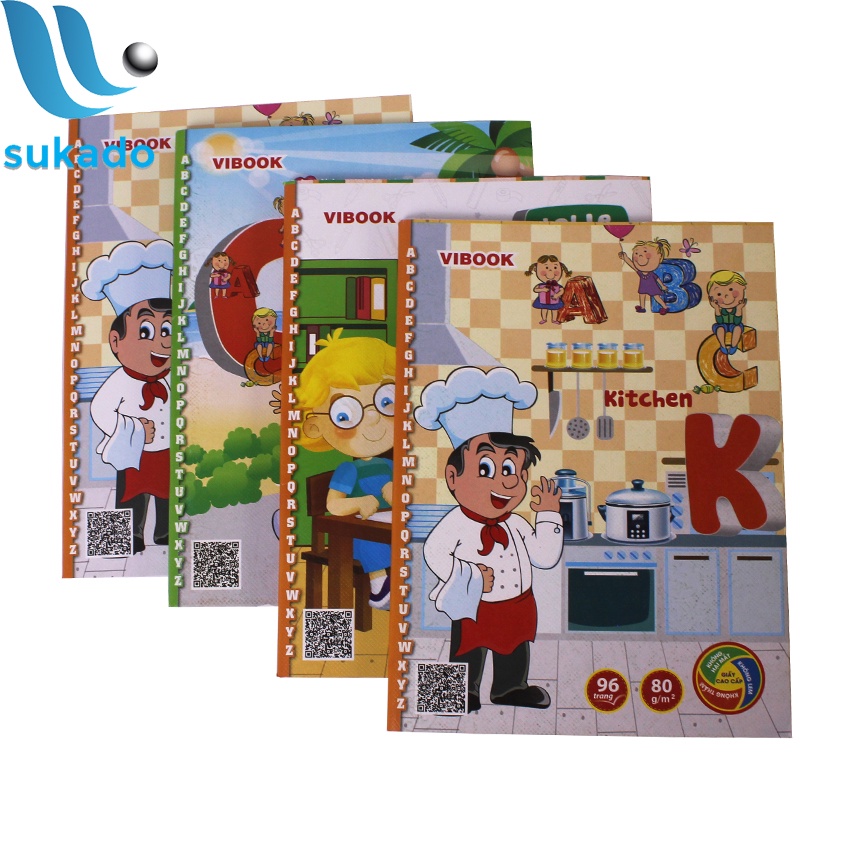 Tập học sinh 96 trang 4 ô ly ABC định lượng dày 80gsm SUKADO