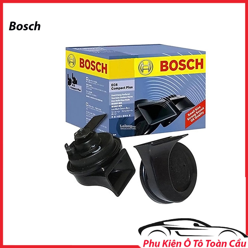 Cặp Còi Sên Kèn Sò 12v BOSCH EC6, Còi Sò Bosch  Chính Hãng ( EC6) - 12V