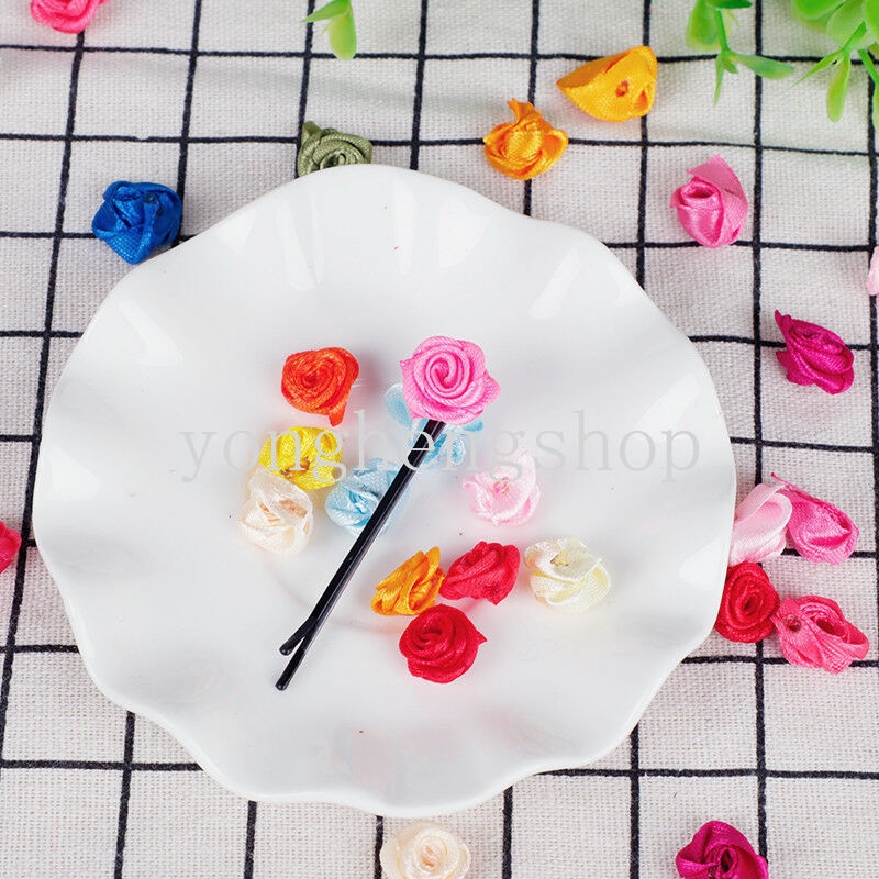 Set 100 Hoa Hồng Giả Bằng Vải Satin Dùng Để Trang Trí Tiệc Cưới