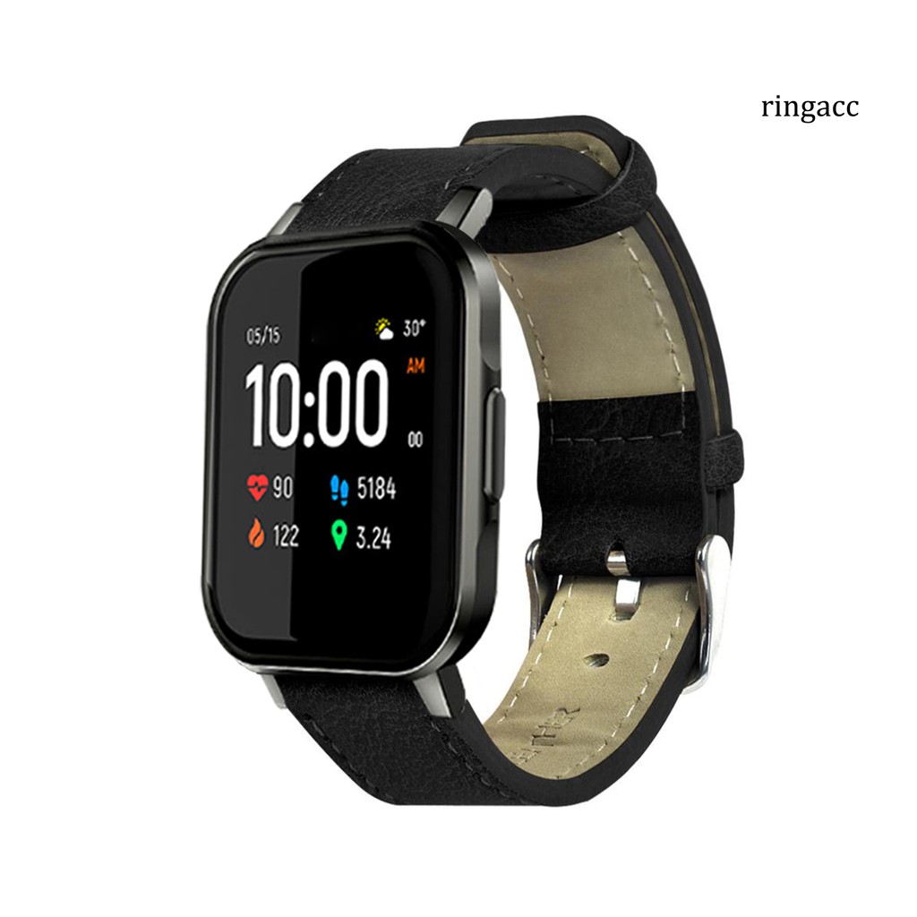 HAYLOU Dây Đeo Đồng Hồ Giả Da Phong Cách Cổ Điển Dành Cho Xiaomi Amilou Ls02