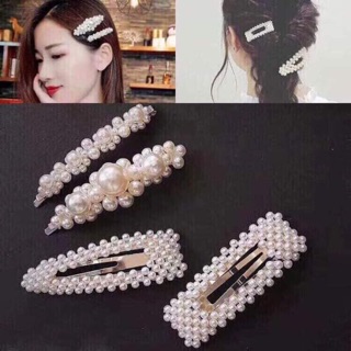 Set kẹp tóc hạt châu phong cách Hàn Quốc