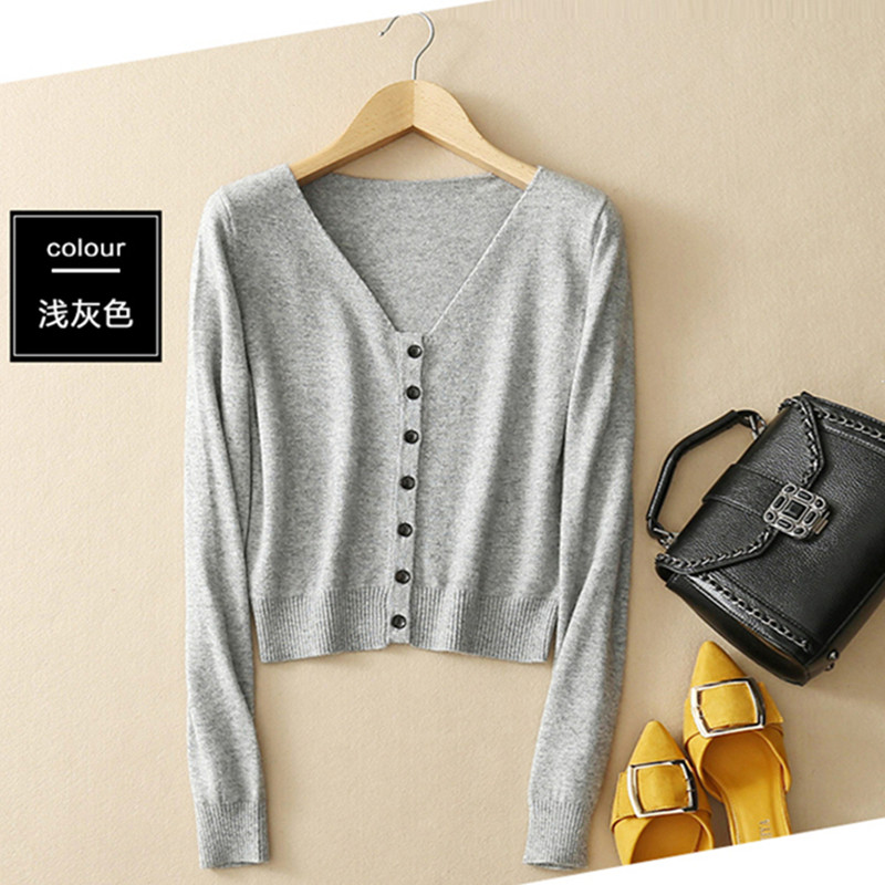 Áo Khoác Len Cardigan Lưng Cao Dáng Ôm Thời Trang Cho Nữ 1757 # | BigBuy360 - bigbuy360.vn