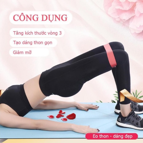 Dây kháng lực tập gym, dây mini band tập mông đùi tay NAVAS