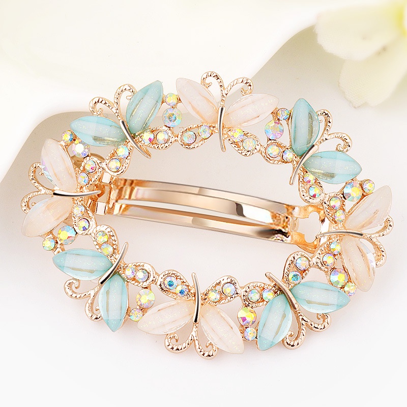 Kẹp Tóc Hình Bướm Sau Lưng Phong Cách Baroque Hàn Quốc