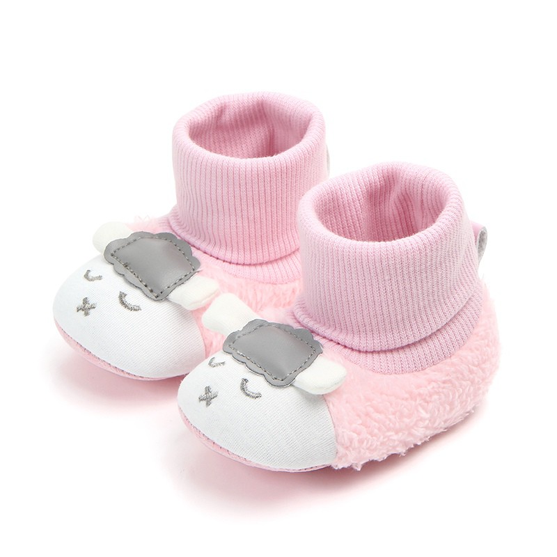 Giày cotton mềm mại họa tiết hoạt hình đáng yêu cho bé