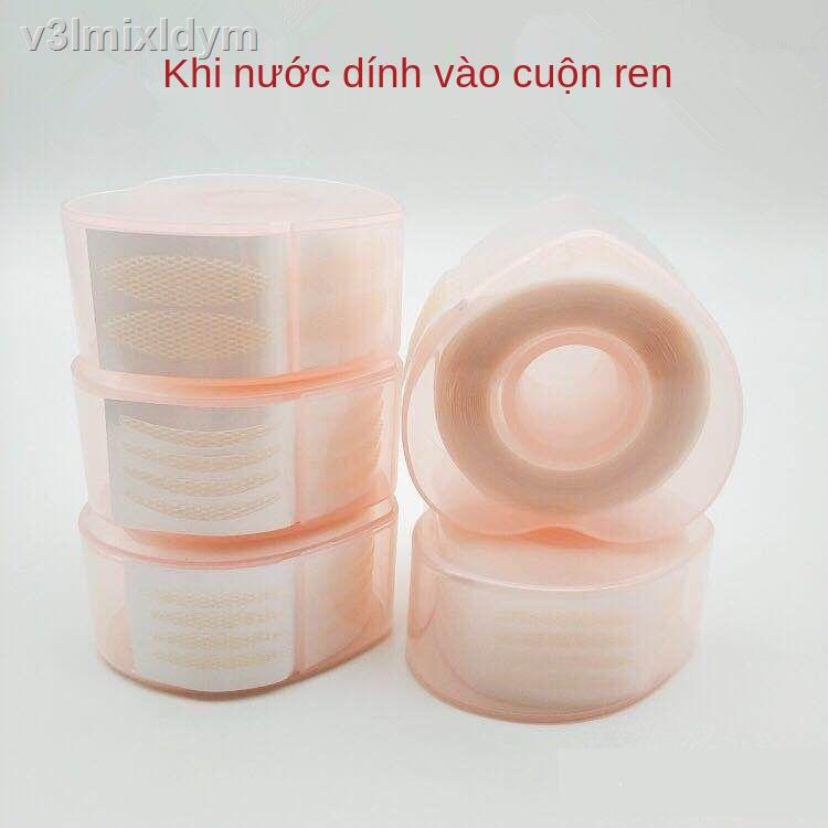 ◐☾Keo dán ren cuộn đôi mí mắt Miếng dán mí mắt không có keo Invisible Natural Olive Mesh Mesh Miếng dán mí mắt