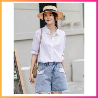 Áo sơ mi nữ công sở tay bồng MoonMy [Hàng Cao Cấp]