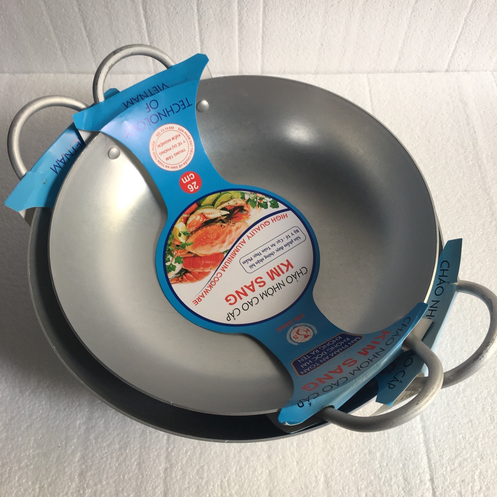 Chảo nhôm cao cấp Size từ 16cm đến 60cm. An toàn không độc hại. Đạt vệ sinh an toàn thực phẩm
