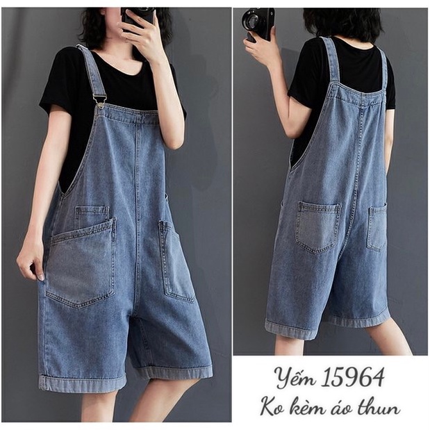 Quần Yếm Jean BIGSIZE 3 túi 15964