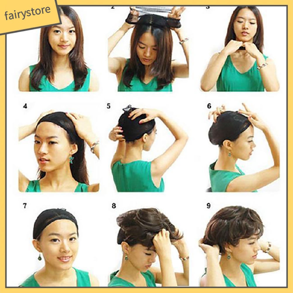 Nón lưới trùm đầu khi đội tóc giả chất lượng cao