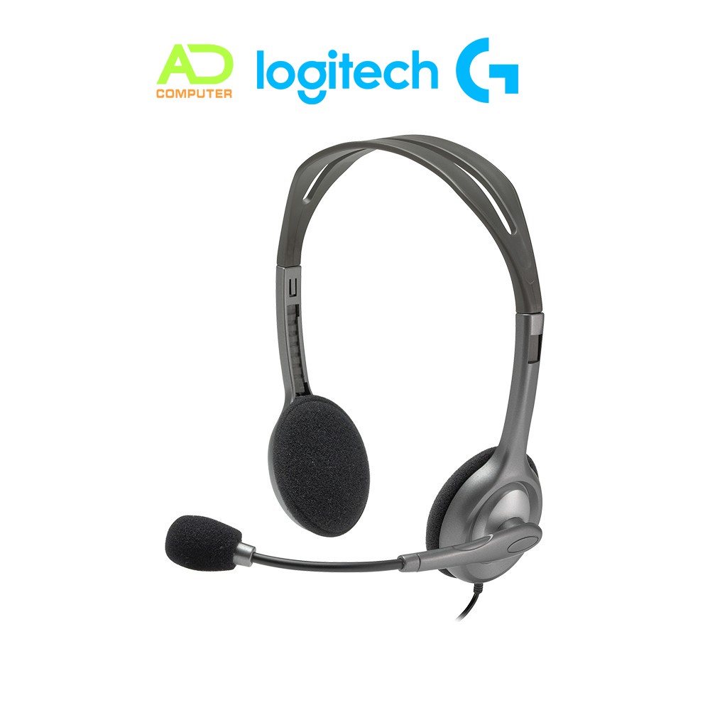 Tai Nghe chụp tai LOGITECH H110 (2 Giắc) dùng cho máy tính bàn