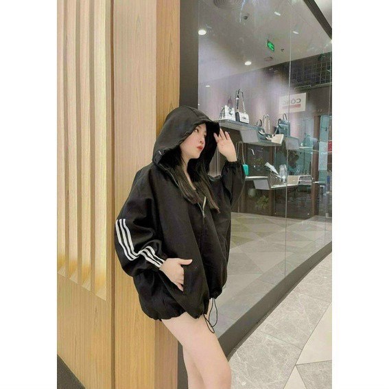 ÁO KHOÁC DA LỘN NỮ PHỐI 3 VIỀN SỌC TAY CAO CẤP CHẤT LIỆU BAO MÁT VALENTINA SHOP