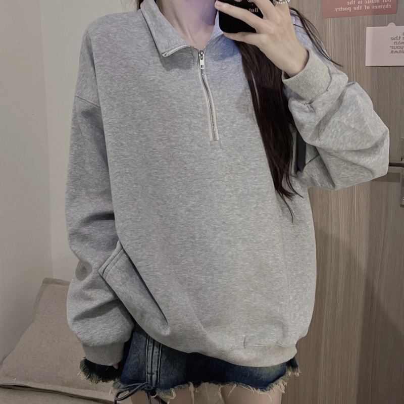 SUXI Áo Hoodie Tay Dài Màu Sắc Thời Trang Dành Cho Nữ