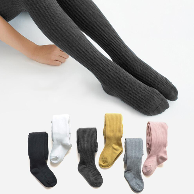 Quần Tất Cotton Co Giãn Giữ Ấm Cho Bé Gái