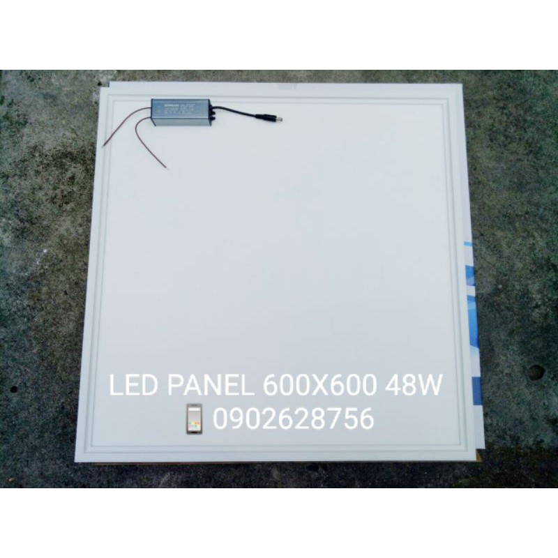 Đèn Led Panel Tấm Âm Trần 600 x 600 48W tăng phô nhôm lắp nhà xưởng văn phòng