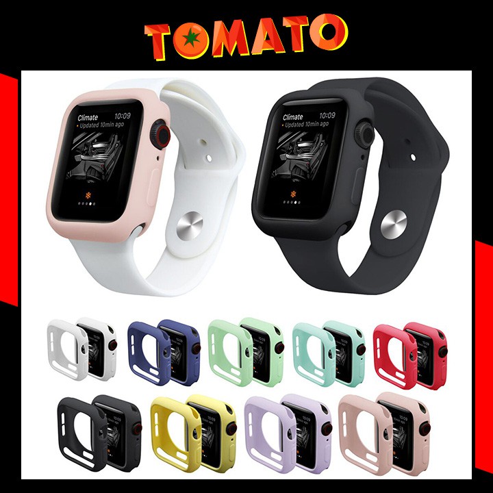 Ốp Silicon Apple Watch - Case Bảo Vệ cho Apple Watch - Đủ 38mm, 40mm, 42mm, 44mm Silicone iWatch Series 4/3/2/1