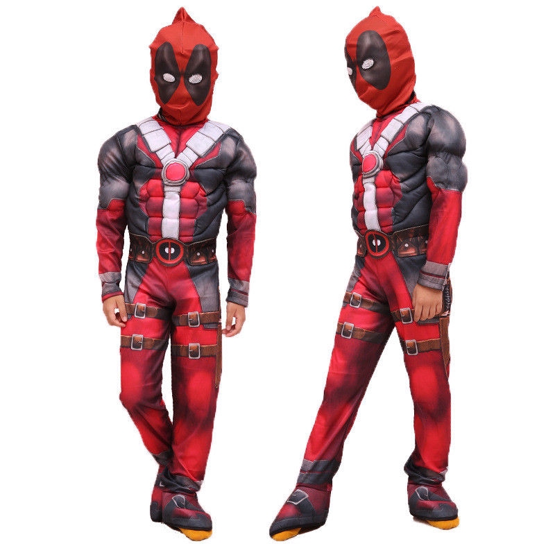 Bộ đồ Cosplay nhân vật siêu anh hùng Deadpool cho bé trai