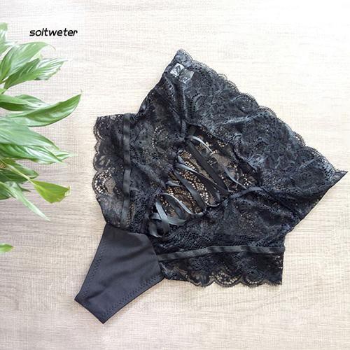 Quần lót ren lưng cao đan dây quyến rũ cho nữ