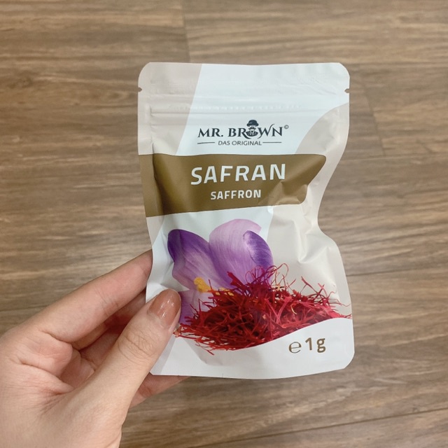 Nhuỵ hoa nghệ tây Saffron Mr. Brown Đức gói 1g, tốt cho sức khoẻ, đẹp da - Shop Viloet