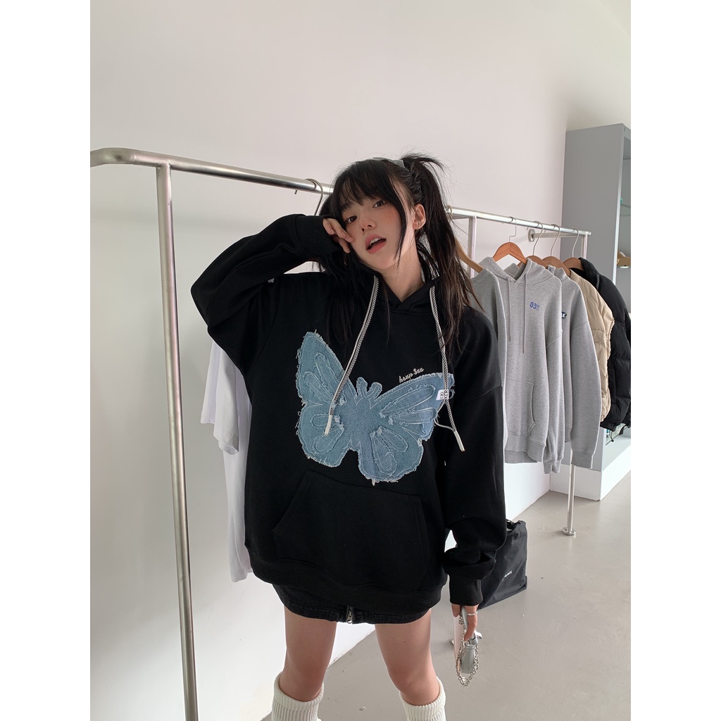 Áo Hoodie Tay Dài Dáng Rộng In Họa Tiết Thời Trang Hàn Quốc Mới Cho Nữ