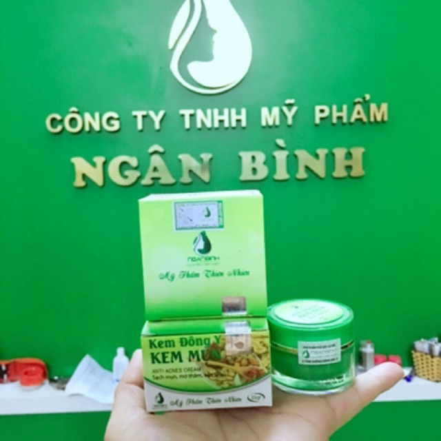 (MUA 1 TẶNG 1) kem mụn đông y ngân bình chính hãng,kem mụn kem làm mờ thâm hiệu quả