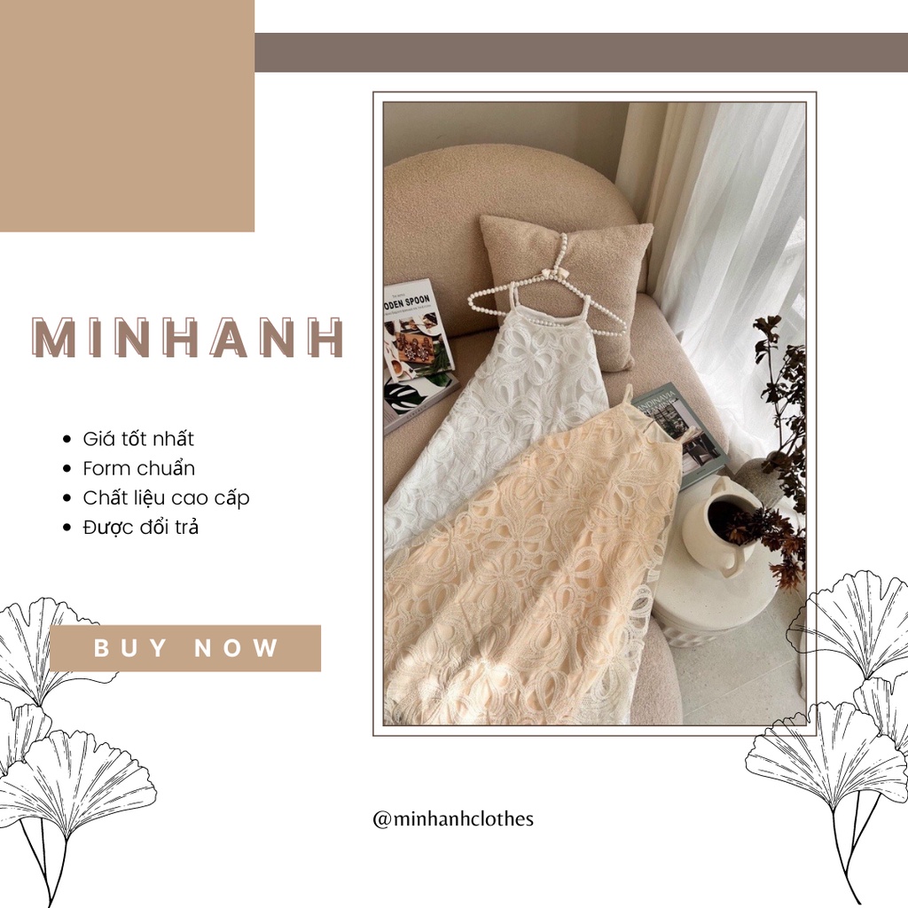 Đầm dáng xòe sát nách chất ren dày dặn - MA143
