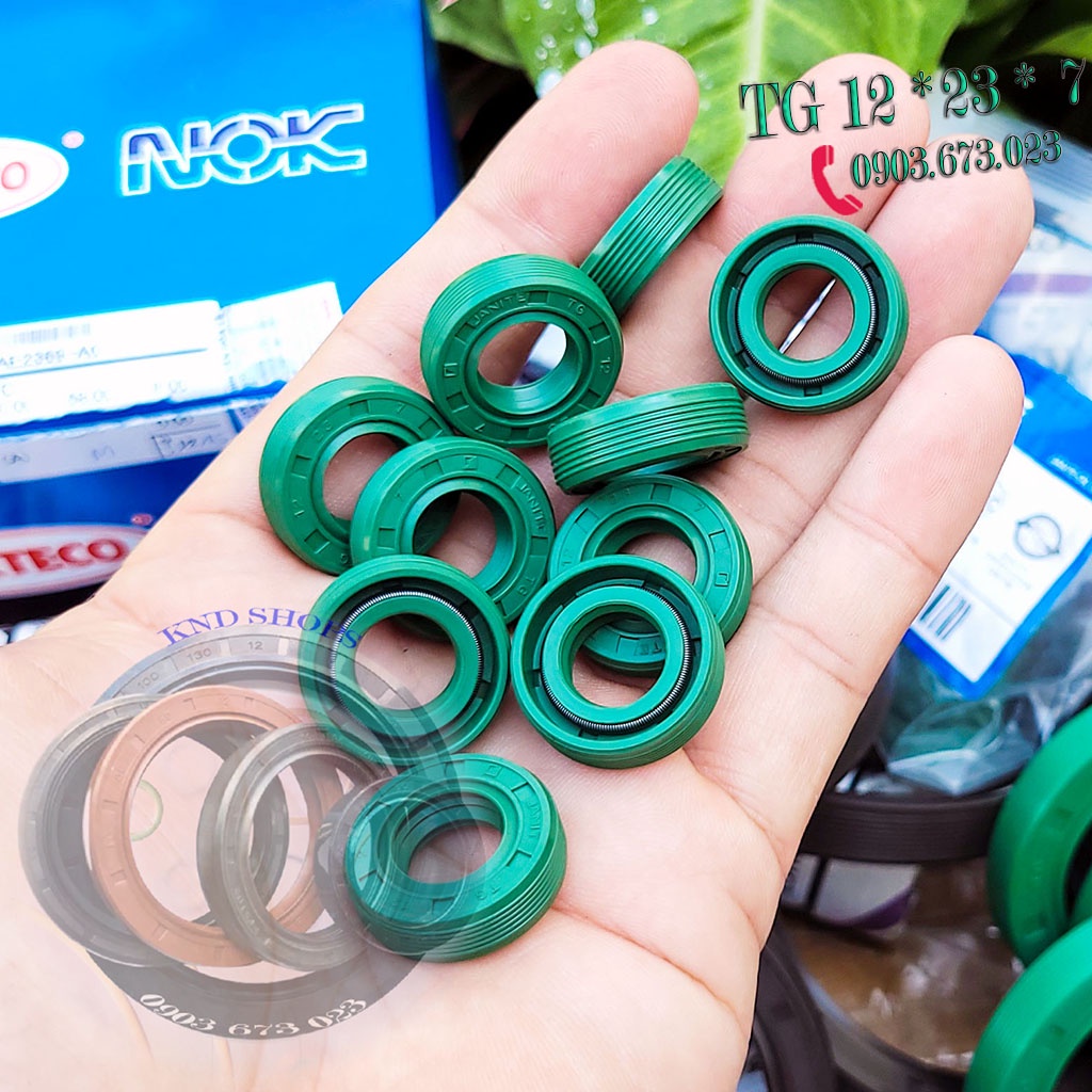 Phốt chặn dầu cần số Janite TG 12*22 cho xe GN125, GZ125, EN125, TNT15 và phốt máy cắt cỏ Janite TG 12*23*7