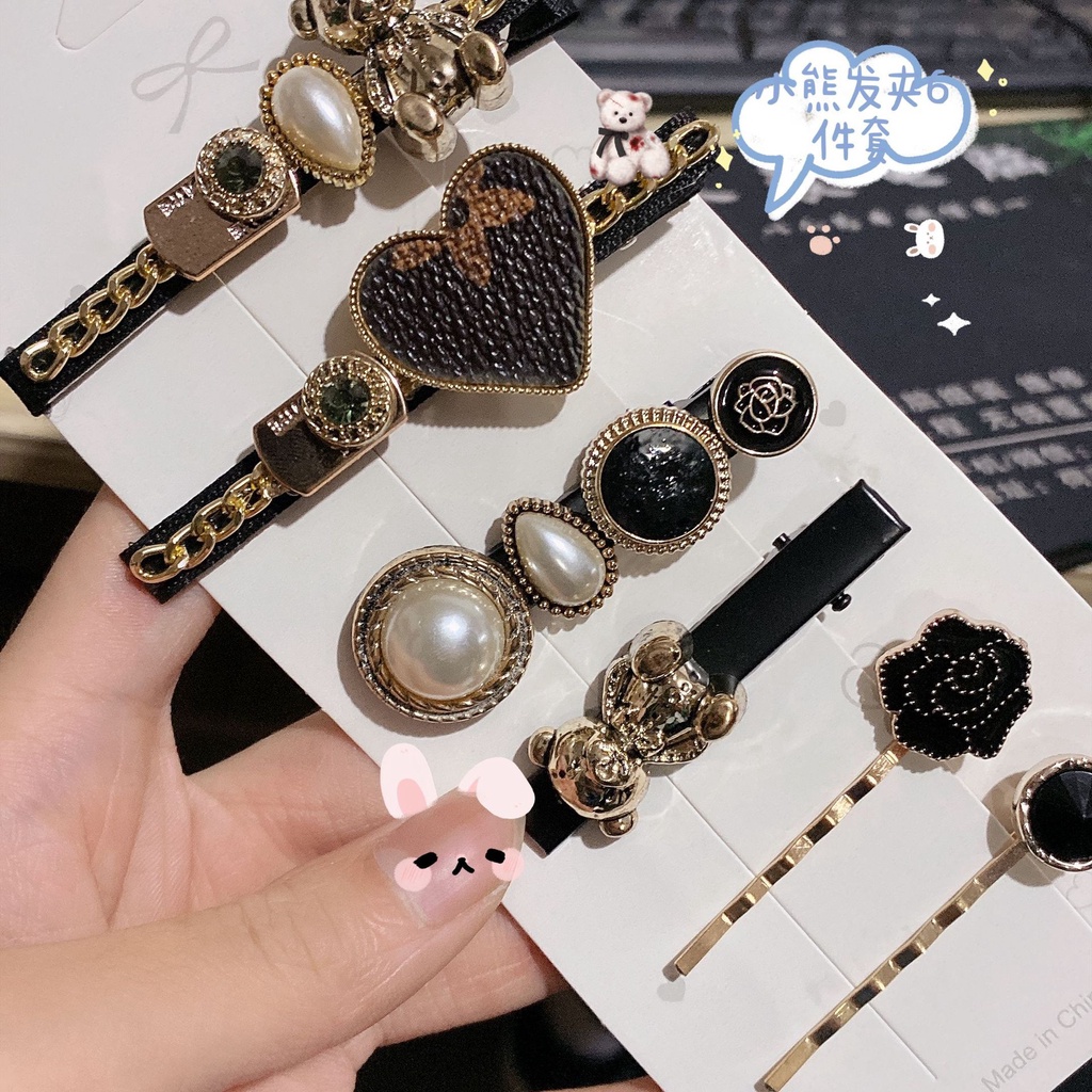 Set 6 kẹp tóc phong cách vintage - UniLabel