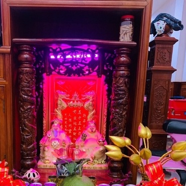 Đồ Thờ Thái Lan Hoa sen vàng thái lan chưng bàn thờ Tổ Phật Thần linh