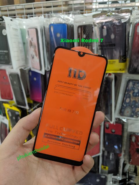 Cường lực 11D Xiaomi Redmi 7 FREESHIP Từ 50k full màn full keo ôm màn 2.5D cao cấp chất đẹp
