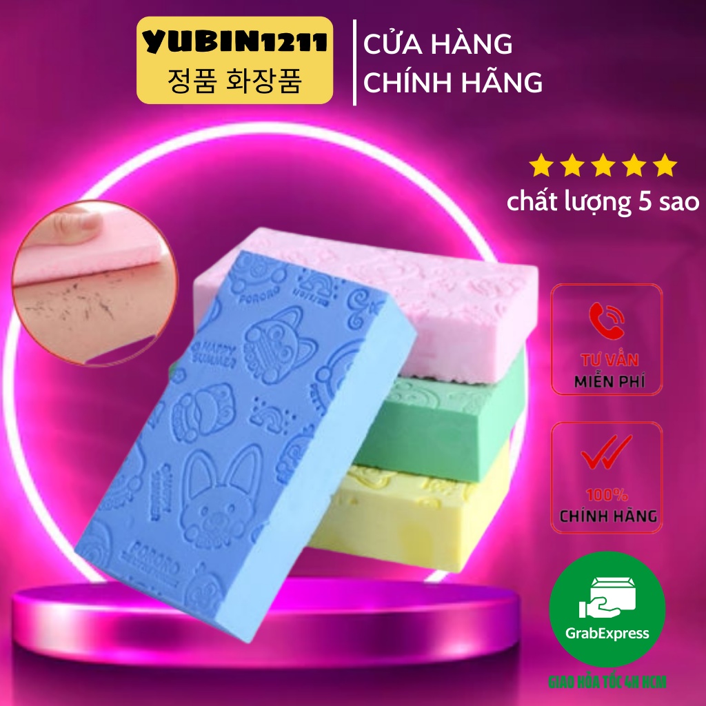 Bông Tắm Bọt Biển Kì Ghét Pororo Hàn Quốc Siêu Sạch