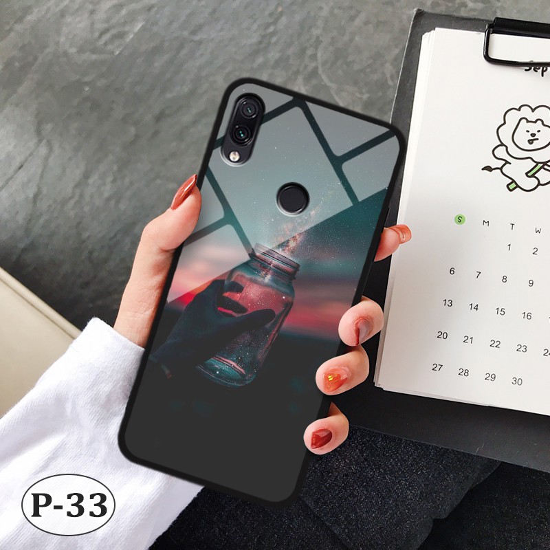 Ốp lưng kính Xiaomi Redmi Note 7/ Note 7 Pro- hình 3D