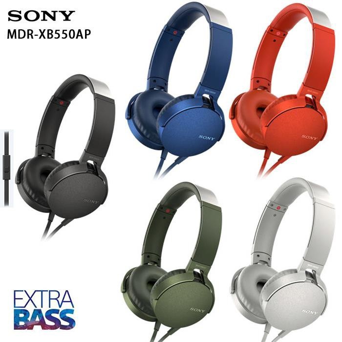 Tai Nghe Chụp Tai Sony ExtraBass MDR-XB550AP - Hàng Chính Hãng