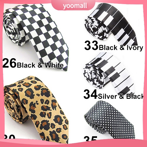 Cà Vạt In Họa Tiết Da Báo Thời Trang