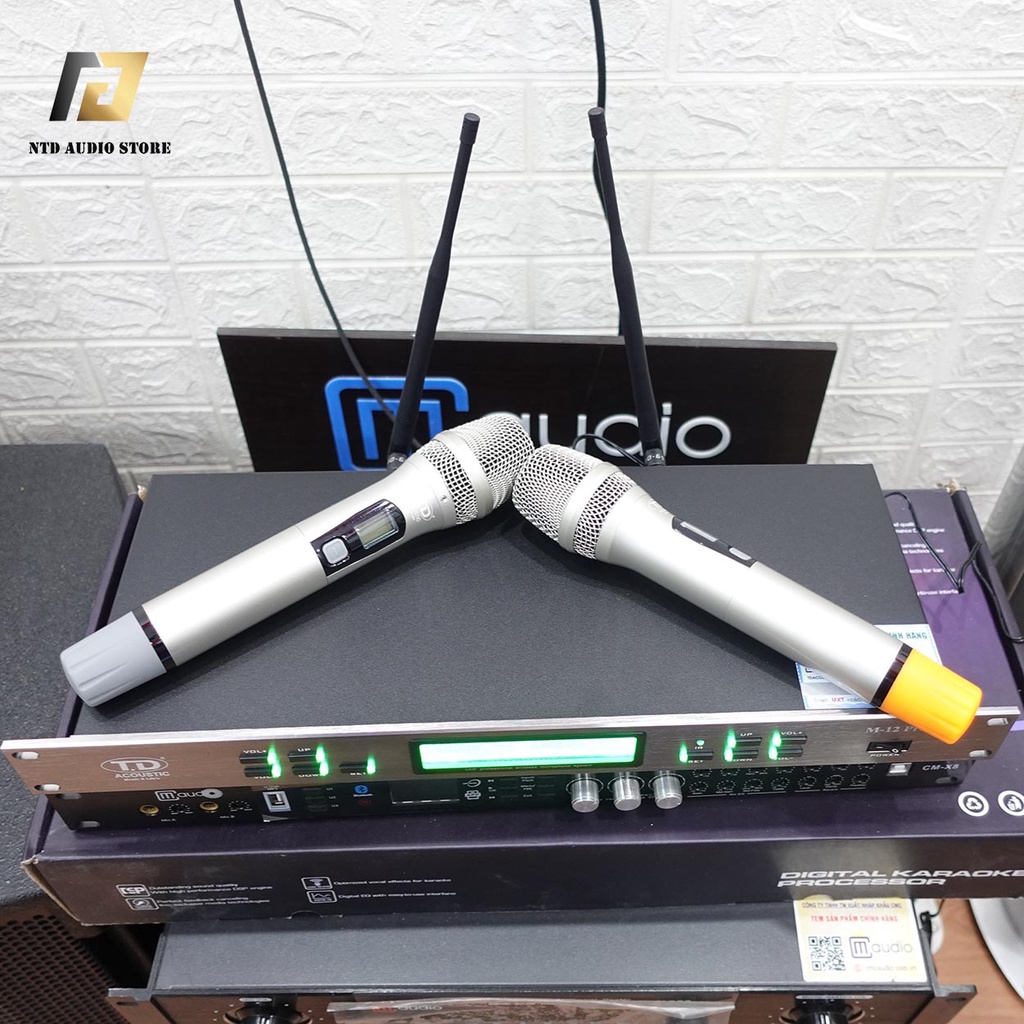 [Chính Hãng] Micro không dây TD Acoustic M-12 Pro | Micro thu âm cao cấp hát karaoke chất lượng
