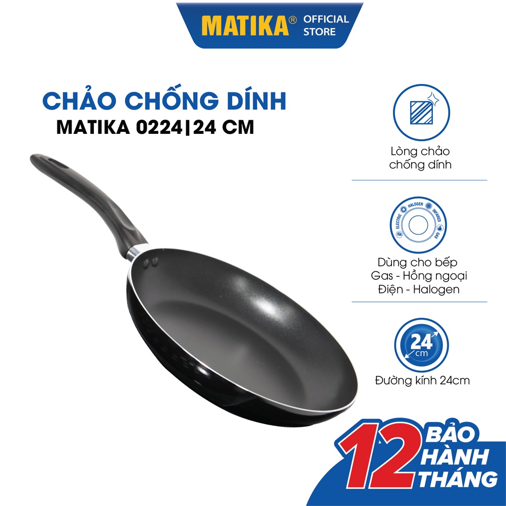 Chảo Chống Dính MATIKA Size 24cm MTK-0224